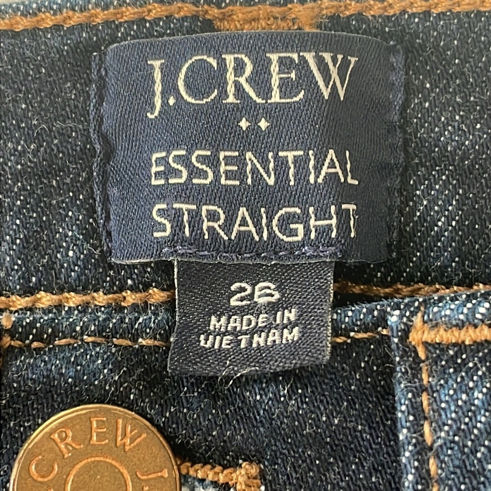 JCREW ESSENTIAL STRAIGHT size 6 jeans 94%cotton - Picture 2 of 8